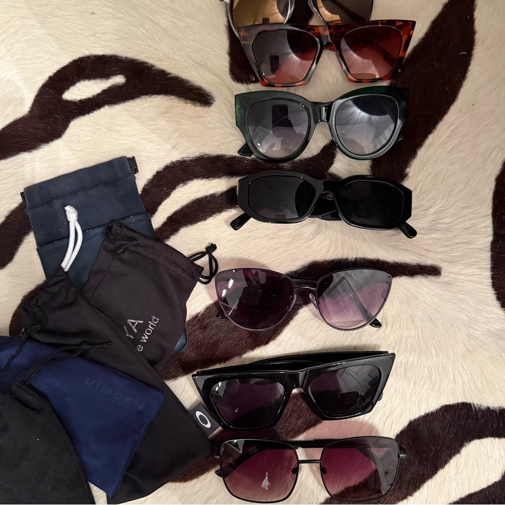 7 Assorted Black and Tortoiseshell Women’s Sunglasses Pack